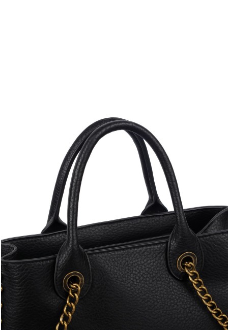 Bolso pequeño negro con cadena y tachuelas | Bluwer 2