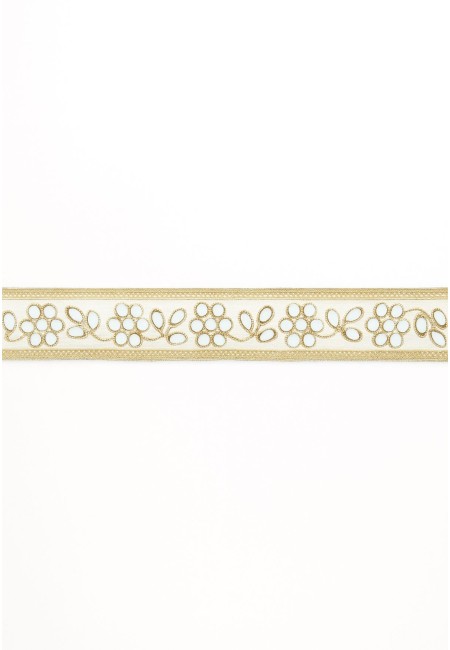 Choker artesanal dorado con espejitos hecho a mano | Bluwer