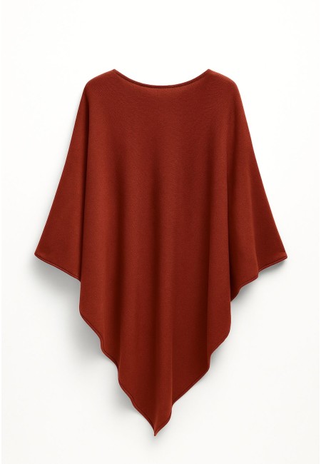 Capa amplia punto grueso vino | Nueva colección | Bluwer