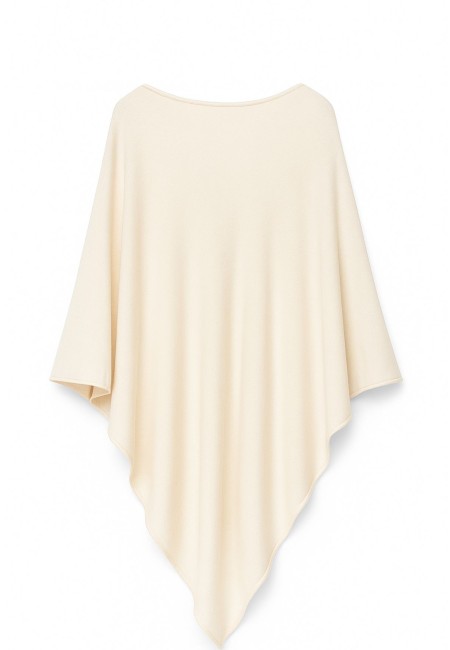 Capa de punto blanco suave y amplia | Bluwer