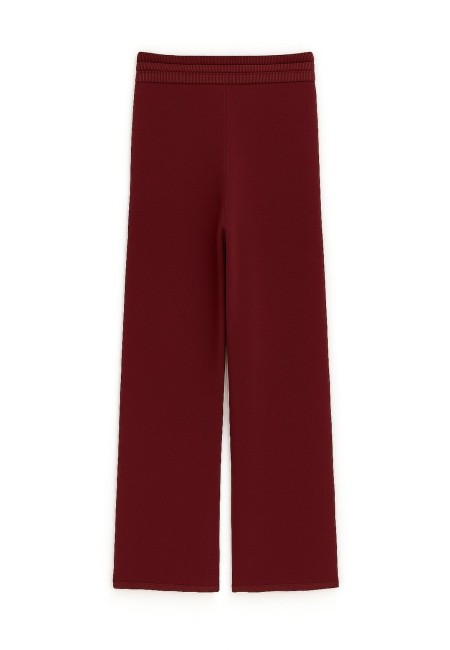 Pantalón de punto vino mujer talla única cómodo | Bluwer