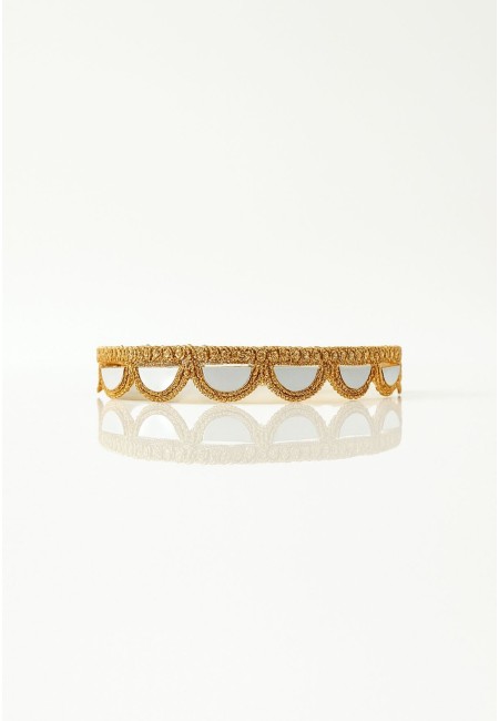 choker-dorado-geométrico-hecho-a-mano 2