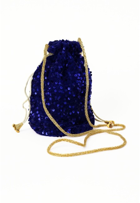 Bombonera azul marino de lentejuelas | Bolso de fiesta Bluwer