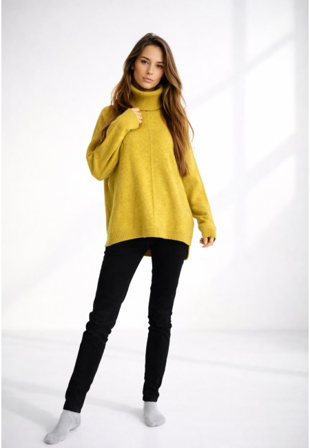 Jersey verde pistacho mujer oversize suave | Bluwer 2