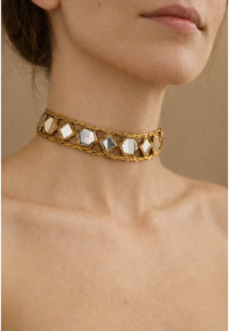 choker fino de espejos