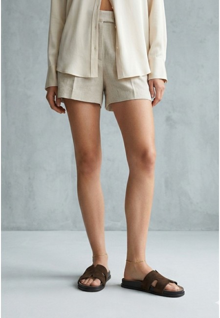 Sandalia plana marrón chocolate de pala con plantilla ergonómica | Bluwer