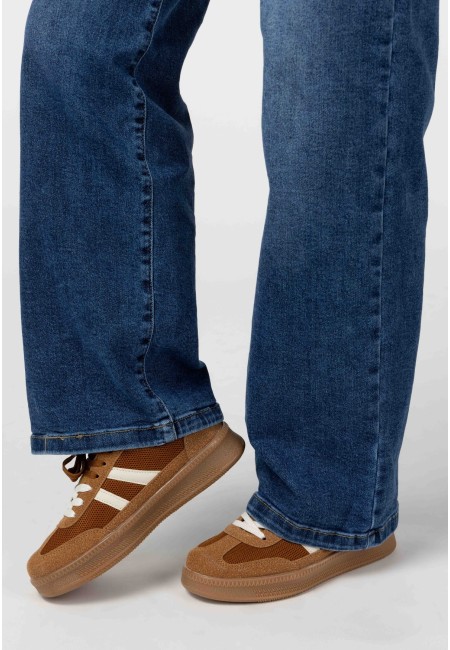 Zapatillas beige mujer con suela caramelo – Estilo casual | Bluwer 2