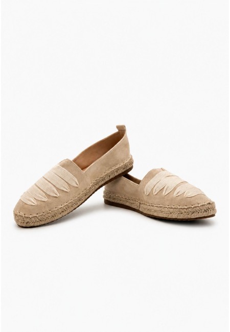 Alpargatas beige con lazada - Cerdeña 2