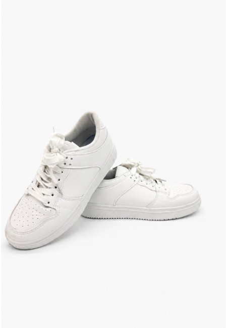 Zapatillas blancas deportivas mujer estilo casual | Bluwer