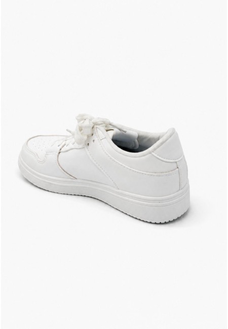 Zapatillas blancas deportivas mujer estilo casual | Bluwer