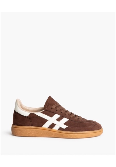 Zapatillas retro marrón chocolate para mujer | Bluwer 2