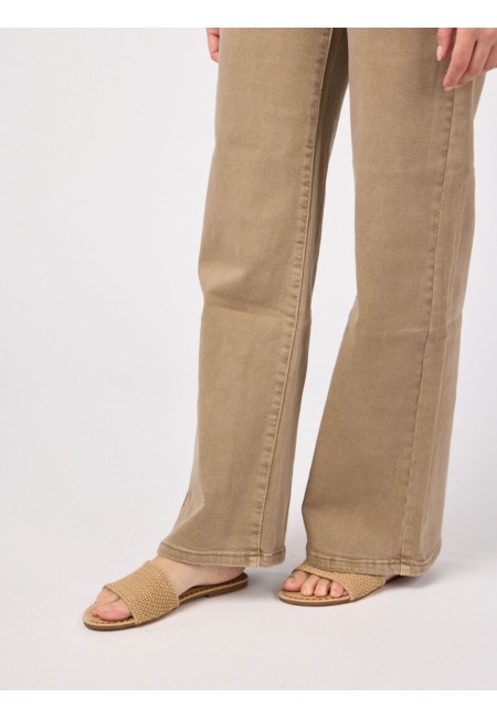 Sandalias planas de ganchillo beige | Bluwer