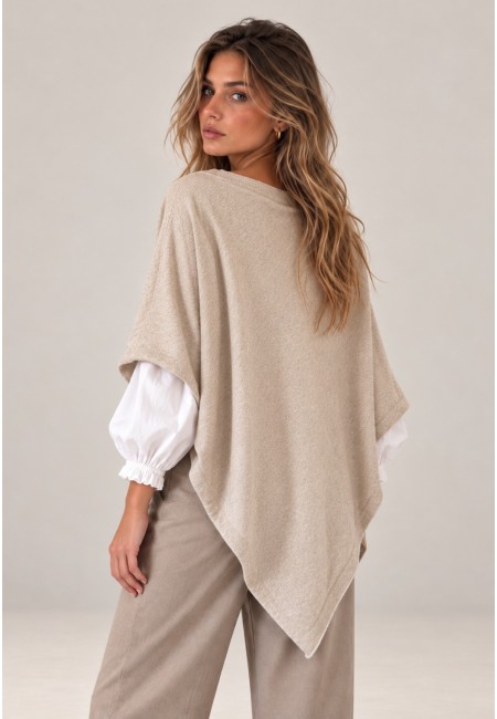 Capa de punto fino beige | Bluwer