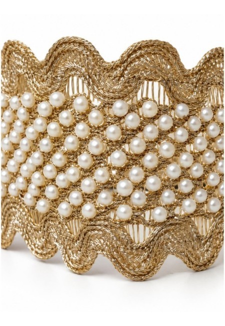 Choker ancho de perlitas en ondas - producto extra