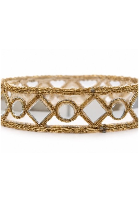 Choker estrecho de rombos y círculos con espejos - producto extra