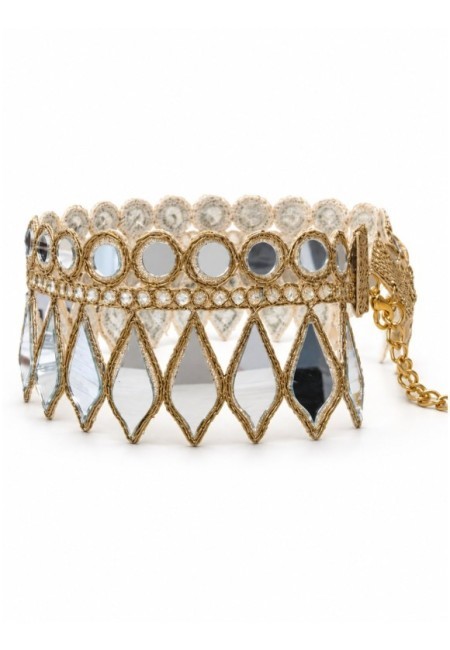 Choker de espejos en gotas largas y círculos - producto frontal