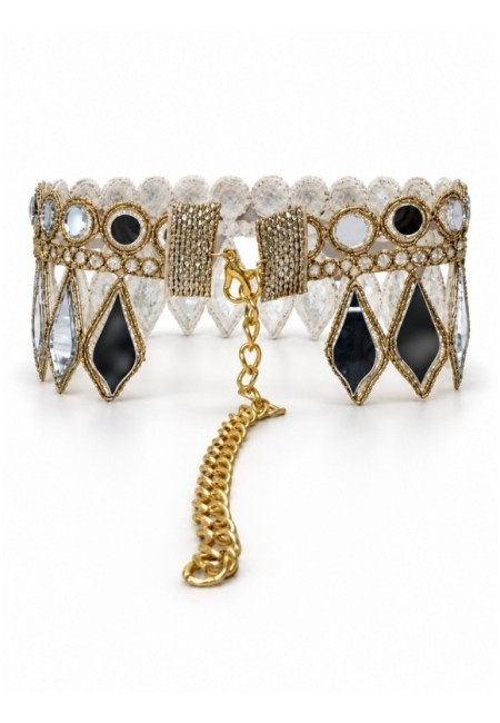 Choker de espejos en gotas largas y círculos - producto reflejos