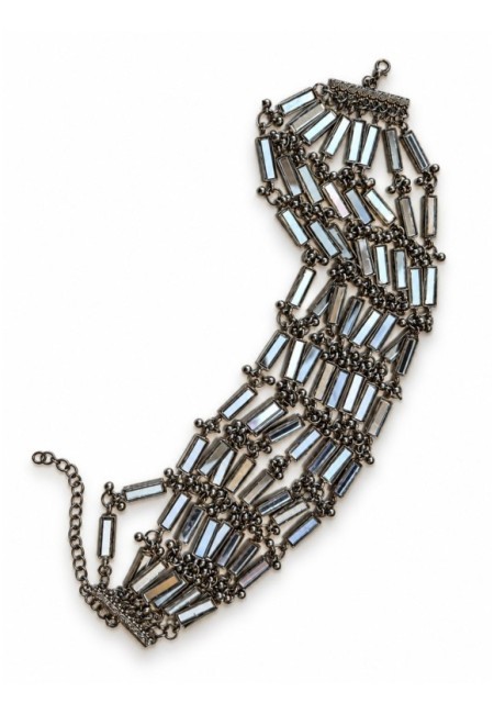 Choker reversible de espejos y latón envejecido - producto espejos