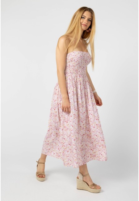 Vestido largo estampado boho - Daisy