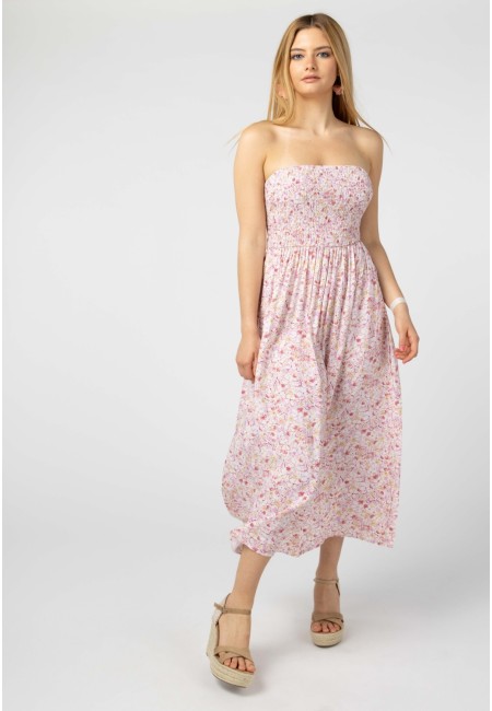 Vestido largo estampado boho - Daisy