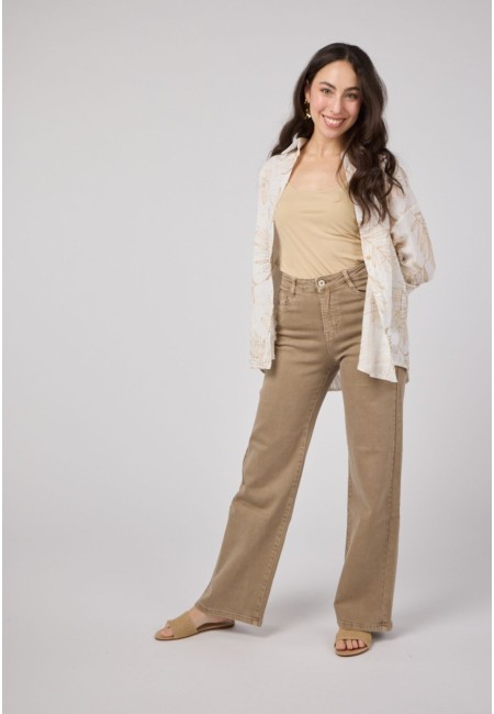 Camiseta de tirantes beige básica – algodón suave | Bluwer 2