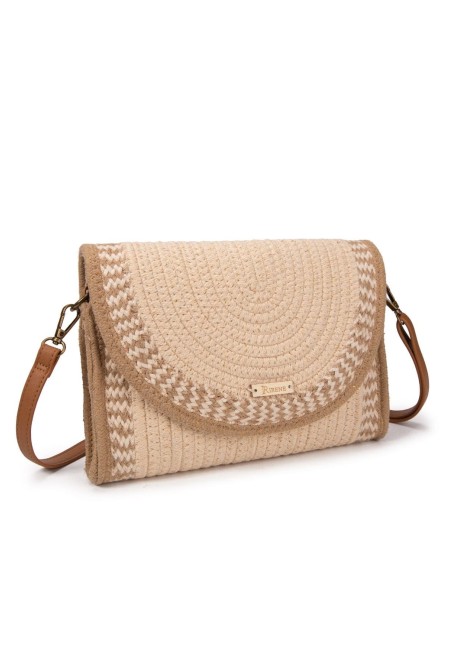 Bolso clutch de rafia natural – 100% algodón | Bluwer