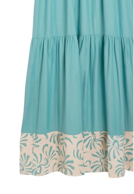 Vestido turquesa larrgo tobillo 2