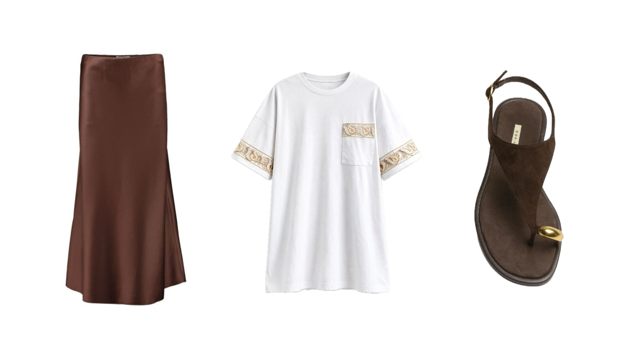 Falda midi satinada chocolate: looks de diario y de fiesta para arrasar en 2026